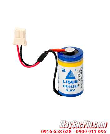 Lisun ER14250 (Dây zắc PLC); Pin nuôi nguồn Lisun ER14250 lithium 3.6v 1/2AA 1200mAh chính hãng